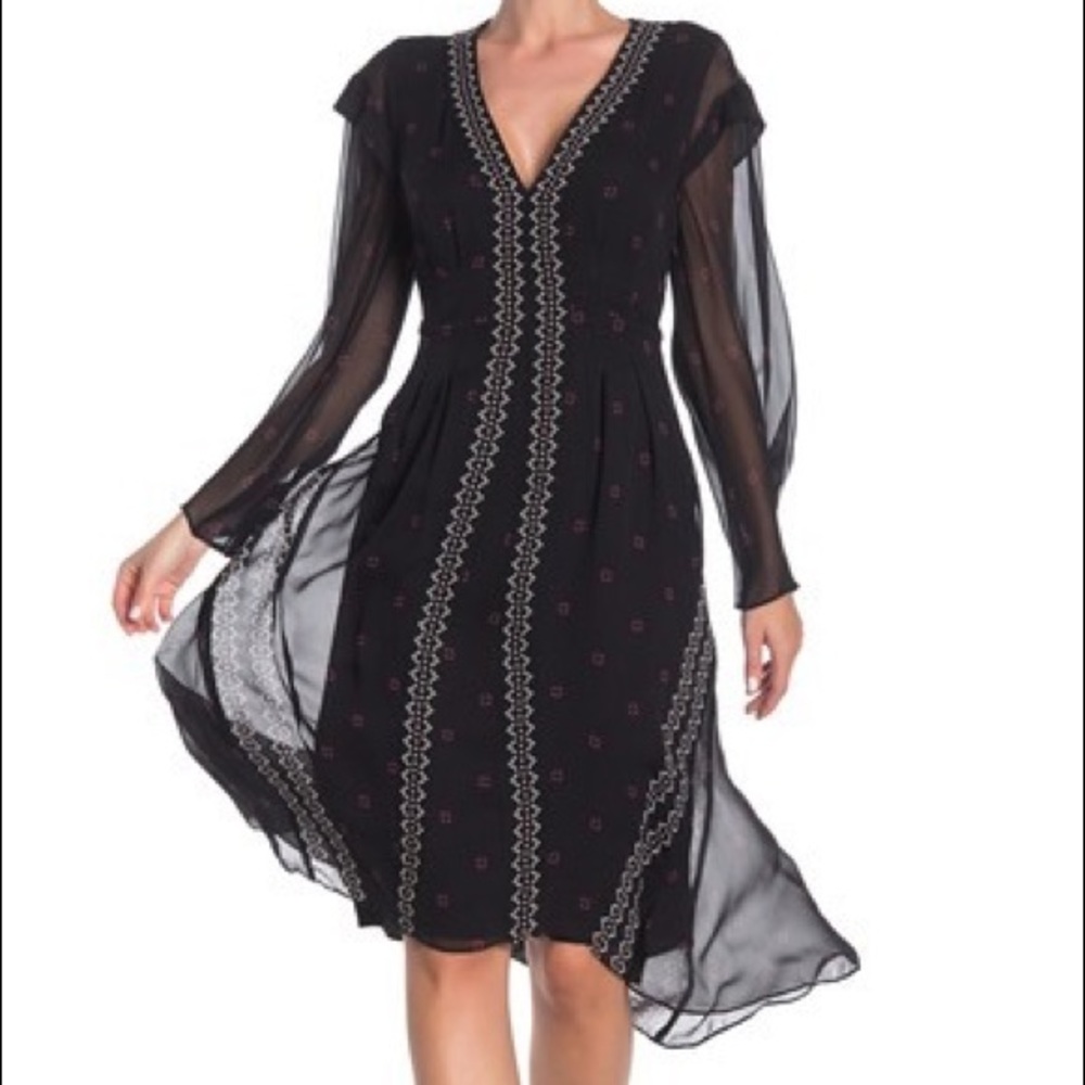Joie Jamya Women's Dress Caviar Silk